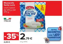 Carrefour MOZZARELLA SANTA LUCIA offerta