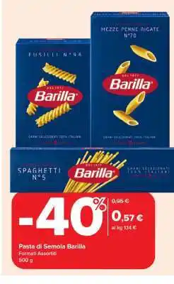 Carrefour PASTA DI SEMOLA BARILLA offerta