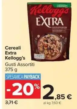 Carrefour Cereali Extra Kellogg's offerta
