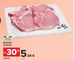 Carrefour Braciole di suino offerta