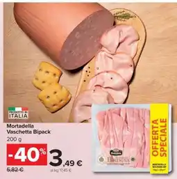 Carrefour Mortadella Vaschetta Bipack offerta