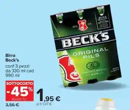 Carrefour Birra Beck's offerta