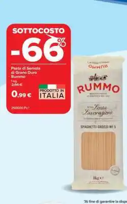Carrefour Pasta di Semola di Grano Duro Rummo offerta