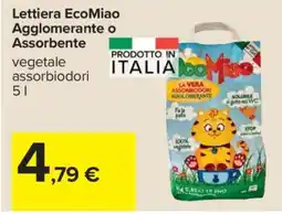 Carrefour Lettiera EcoMiao Agglomerante o Assorbente offerta