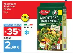 Carrefour MINESTRONE TRADIZIONE FINDUS offerta