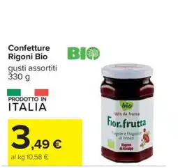 Carrefour Confetture Rigoni Bio offerta