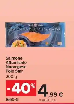 Carrefour Salmone Affumicato Norvegese Pole Star offerta