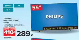 Carrefour Tv led 55” Mod. 55PUS7000 Philips offerta
