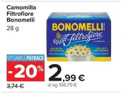 Carrefour Camomilla Filtrofiore Bonomelli offerta