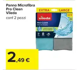 Carrefour Panno Microfibra Pro Clean Vileda offerta