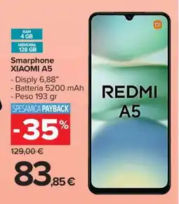 Carrefour Smartphone Xiaomi A5 offerta
