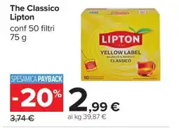 Carrefour The Classico Lipton offerta