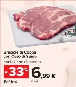 Carrefour Braciole di Coppa con Osso di Suino offerta