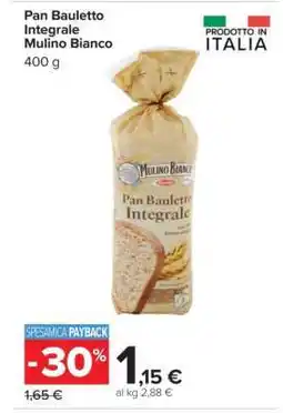 Carrefour Pan Bauletto Integrale Mulino Bianco offerta