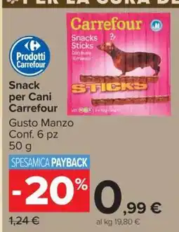 Carrefour Snack per Cani Carrefour offerta