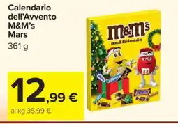 Carrefour Calendario dell’Avvento M&M’s Mars offerta