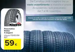 Carrefour Pneumatico Kleber 4 stagioni offerta