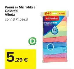 Carrefour Panni in Microfibra Colorati Vileda offerta