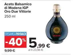 Carrefour Aceto Balsamico di Modena IGP Oro Due Vittorie offerta