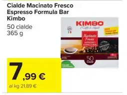 Carrefour Cialde Macinato Fresco Espresso Formula Bar Kimbo offerta