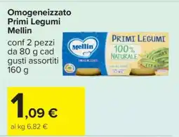 Carrefour Omogeneizzato Primi Legumi Mellin offerta