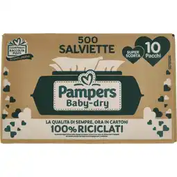 Ipercoop SALVIETTE PAMPERS BABYDRY offerta