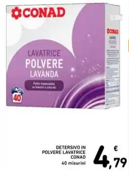 Spazio Conad Detersivo in polvere lavatrice CONAD 40 misurini offerta