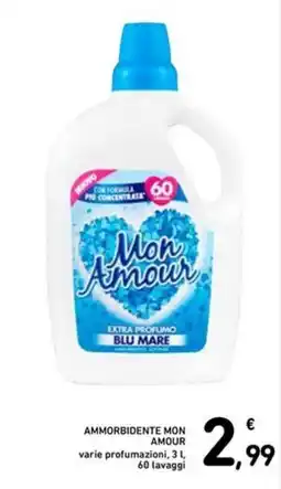 Spazio Conad Ammorbidente MON AMOUR varie profumazioni offerta