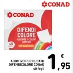 Spazio Conad Additivo per bucato difendicolore CONAD 40 fogli offerta
