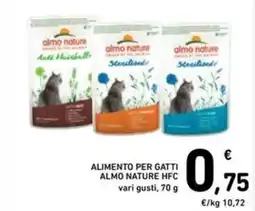 Spazio Conad Alimento per gatti ALMO NATURE hfc offerta