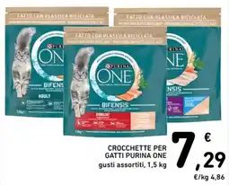 Spazio Conad Crocchette per gatti PURINA ONE gusti assortiti offerta