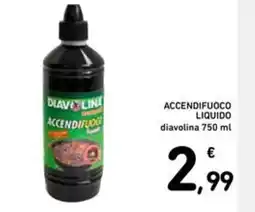 Spazio Conad Accendifuoco liquido DIAVOLINA offerta