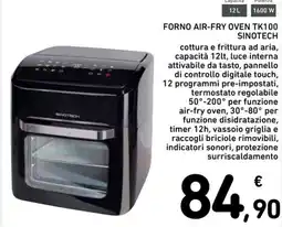 Spazio Conad Forno air-fry oven tk100 SINOTECH offerta