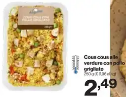 In'S Mercato Cous cous alle verdure con pollo grigliato offerta