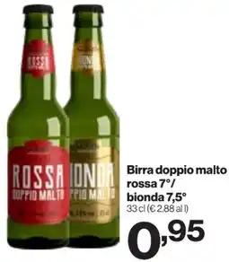 In'S Mercato Birra doppio malto rossa 7°/ bionda 7,5° offerta