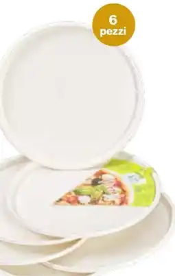 In'S Mercato 6 Piatti pizza in polpa di cellulosa biodegradabili offerta