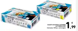Spazio Conad Guanti in nitrile azzurro s/p innoliving monouso, 100 pz. offerta