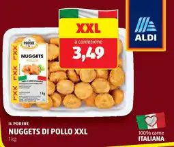 ALDI IL PODERE Nuggets di pollo xxl offerta
