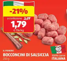 ALDI IL PODERE Bocconcini di salsiccia offerta