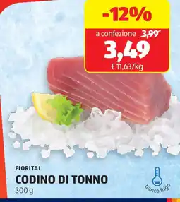 ALDI FIORITAL Codino di tonno offerta