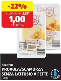 ALDI ENJOY FREE! Provola/scamorza senza lattosio a fette offerta