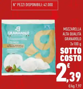 Mozzarella alta qualità GRANAROLO