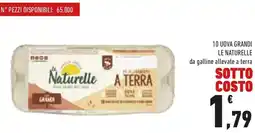 Conad 10 uova grandi LE NATURELLE offerta