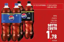 Conad PEPSI classica max zero offerta