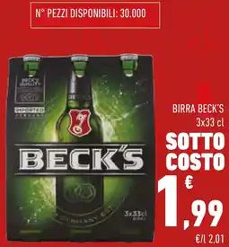 Conad Birra BECK'S offerta