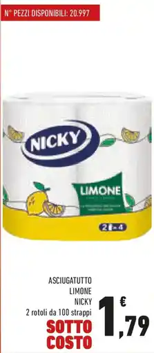 Conad Asciugatutto limone NICKY offerta