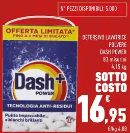 Conad Detersivo lavatrice polvere DASH POWER offerta