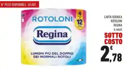Conad Carta igienica rotoloni REGINA offerta