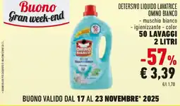Conad Detersivo liquido lavatrice OMINO BIANCO offerta