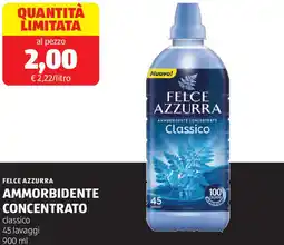 ALDI FELCE AZZURRA Ammorbidente concentrato classico offerta